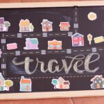 A board with a game on it